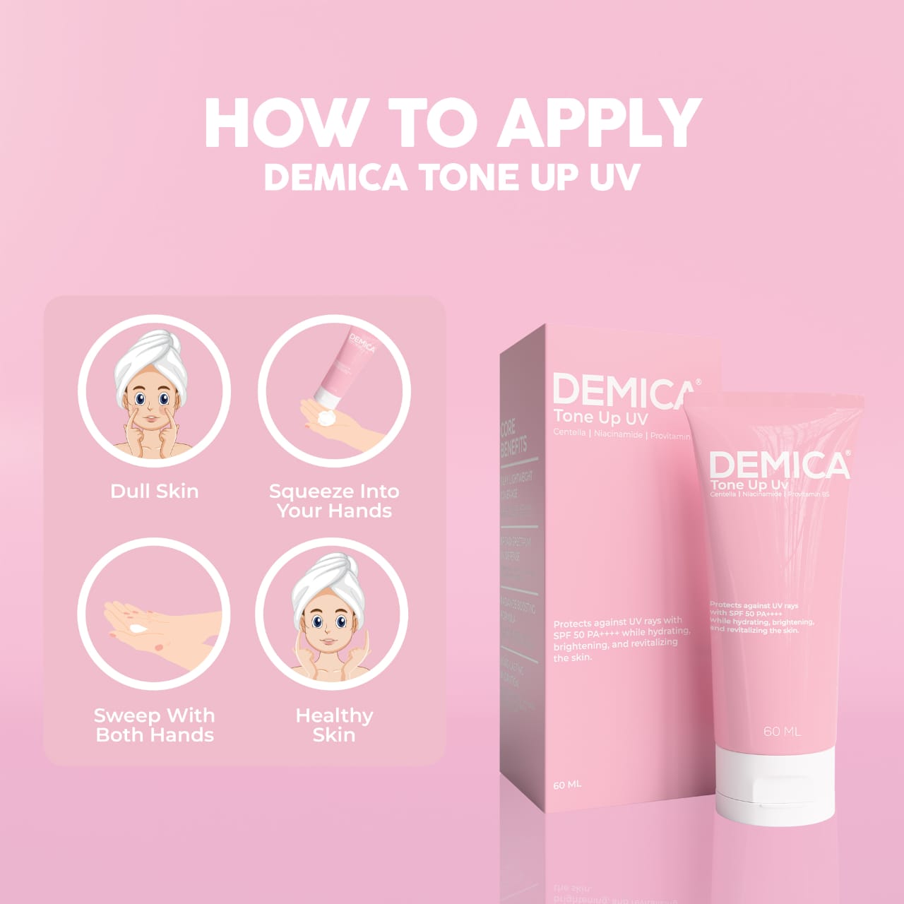 DEMICA UV TONE UP SUNSCREEN - Image 3